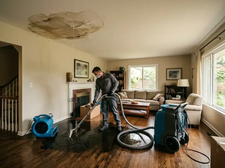 attic-pipe-burst-ceiling-drip-008 — frequently asked questions, Water Damage Restoration & Carpet Care in Wheaton, MD